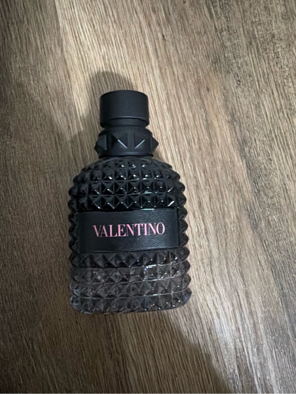 Valentino Black Bottle with Pink Logo